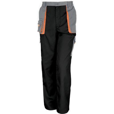 Pantalón con bolsillos cargo Black / Grey / Orange 32 UK