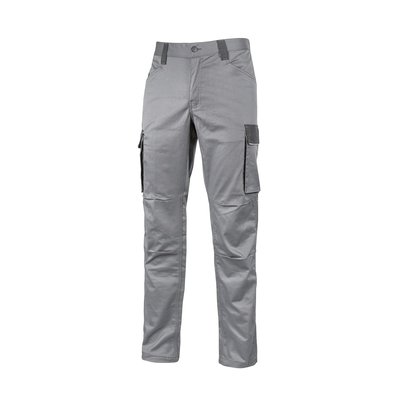 Pantalón cargo con bolsillos y reflectantes Gris XXL