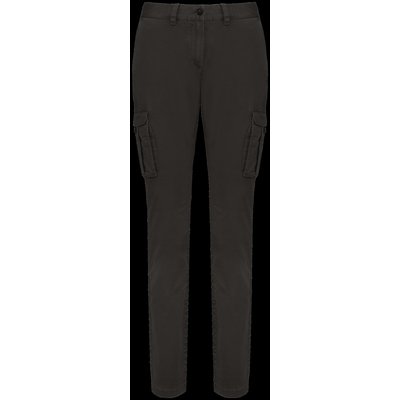 Pantalón cargo efecto lavado mujer Negro 44 FR