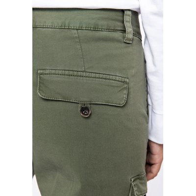 Pantalón cargo efecto lavado mujer