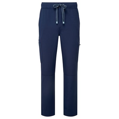 Pantalón cargo elástico con bolsillos Azul L