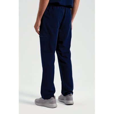 Pantalón cargo elástico con bolsillos