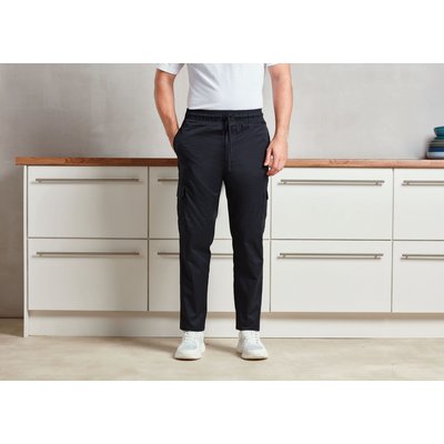 Pantalón de chef con cintura elástica