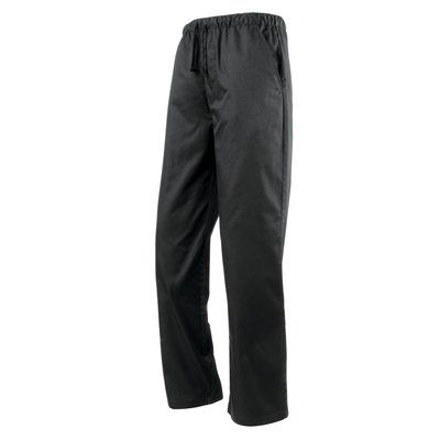 Pantalón de cocina unisex Black XS