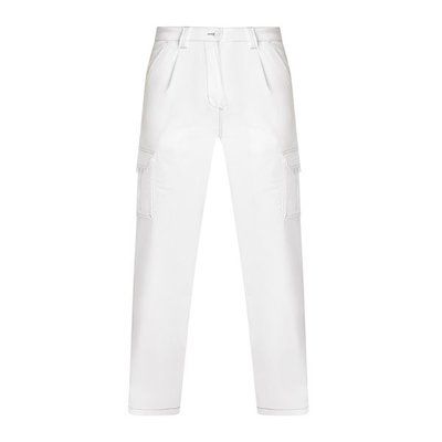 Pantalón Elástico con Bolsillos Blanco 38