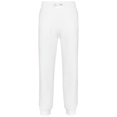 Pantalón de jogging unisex algodón Blanco XL