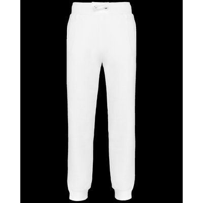 Pantalón de jogging unisex algodón White XXL