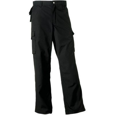 Pantalón laboral con bolsillos cargo Black 28 UK