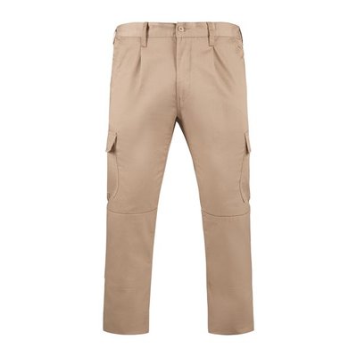 Pantalón largo laboral con cintura ajustable y bolsillos CAMEL 50