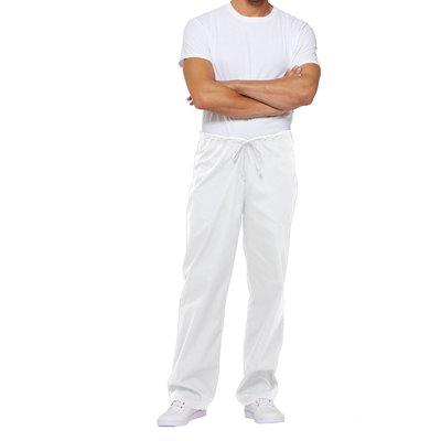 Pantalón laboral unisex con cordón Blanco L