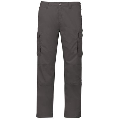 Pantalón ligero laboral multibolsillos Gris 42 FR