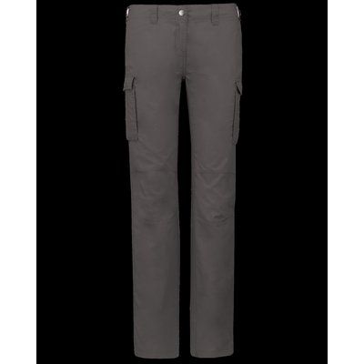 Pantalón ligero multibolsillos algodón mujer Light Charcoal 46 FR