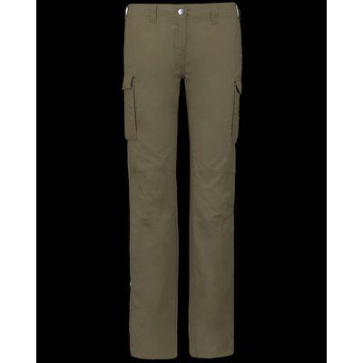 Pantalón ligero multibolsillos algodón mujer Light khaki 36 FR