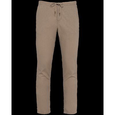 Pantalón lino y algodón hombre Wet Sand L