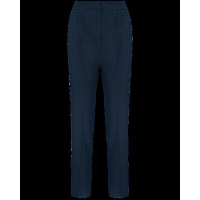 Pantalón mujer con bolsillos cremallera y pliegues Deep Navy 38 FR