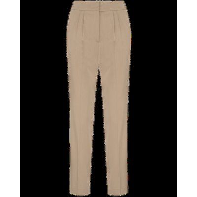 Pantalón mujer con bolsillos cremallera y pliegues Wet Sand 42 FR