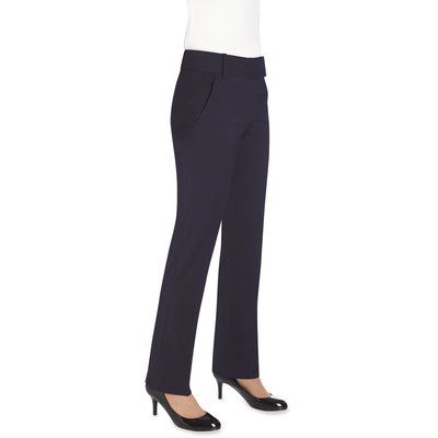 Pantalón mujer corte slim Navy 10 UK