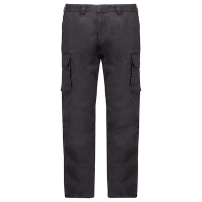 Pantalón multibolsillos algodón elastano envejecido Gris 42 FR