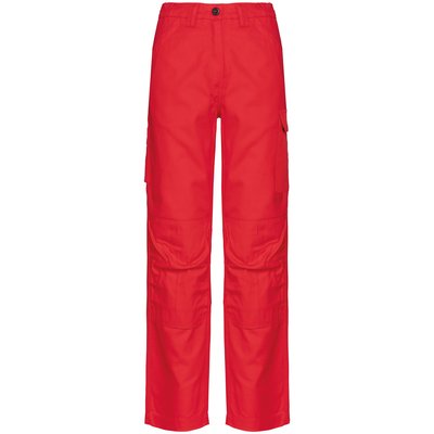 Pantalón de trabajo multibolsillos mujer Rojo 38 FR