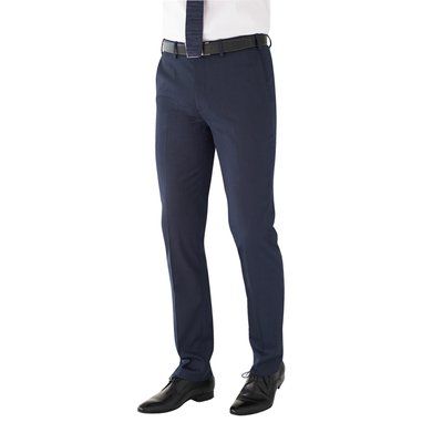 Pantalón slim lavable a máquina Navy Pin Dot 34 UK