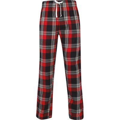 Pantalón Tartán de algodón para hombre Rojo XS