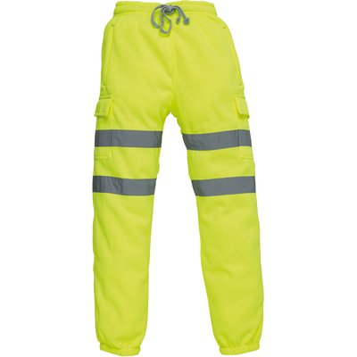 Pantalón con tiras retrorreflectantes Amarillo XL