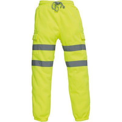 Pantalón con tiras retrorreflectantes Amarillo XXL