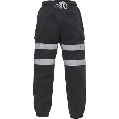 Pantalón con tiras retrorreflectantes Negro S