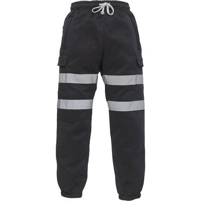 Pantalón con tiras retrorreflectantes Negro XL