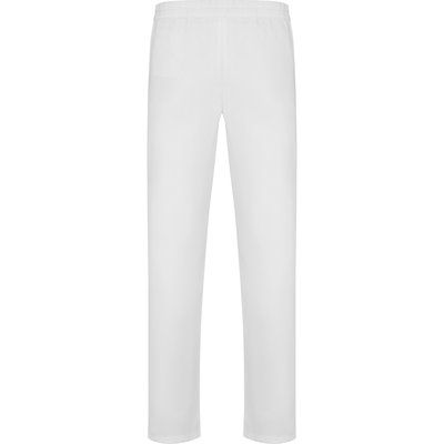 Pantalón Largo Unisex Corte Recto Blanco XS