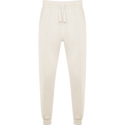 Pantalón Unisex Bajo con Puño y Cintura Elástica BLANCO VINTAGE XL