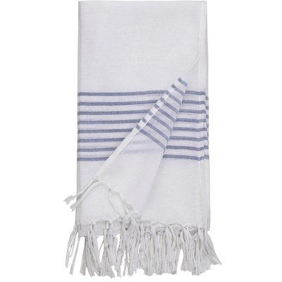 Pareo foulard rayas azul