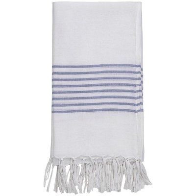 Pareo foulard rayas azul