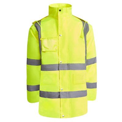 Parka acolchada alta visibilidad Amarillo Fluor S