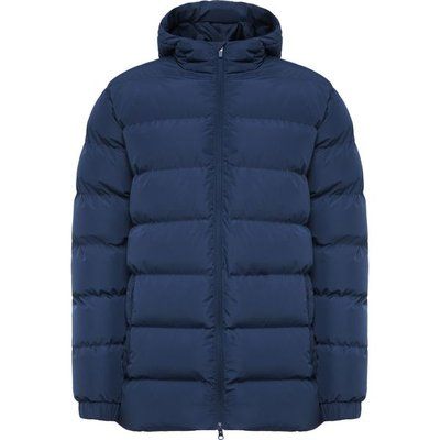 Parka acolchada Capucha fija con visera Marino 2XL