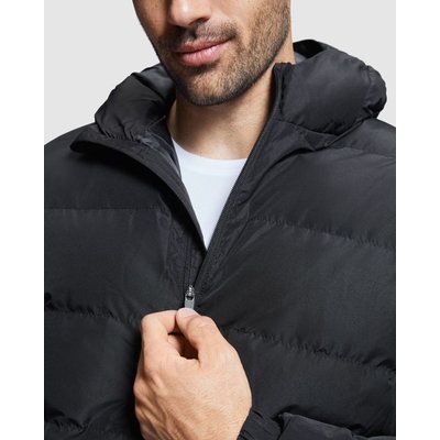 Parka acolchada Capucha fija con visera