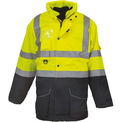 Parka alta visibilidad impermeable Amarillo XXL