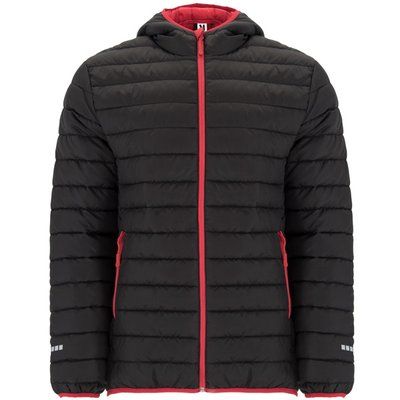 Parka Deportiva Acolchada Negro/Rojo S