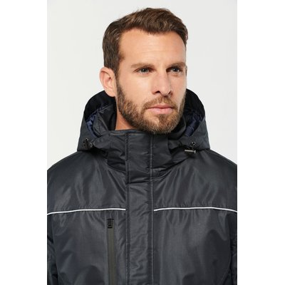 Parka impermeable con capucha y forro polar