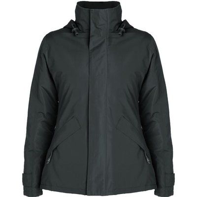 Parka mujer impermeable con capucha y bolsillos PLOMO OSCURO 2XL