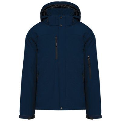 Parka softshell hombre con capucha y bolsillos Navy 4XL