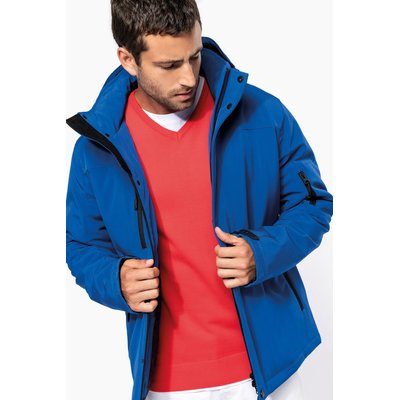 Parka softshell hombre con capucha y bolsillos