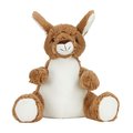 Peluche poliéster con vientre de felpa Marrón / Blanco