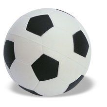 Pelota antiestrés de fútbol Blanco / Negro