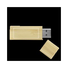 Pen Drive USB 16GB Bambú | Delantera | 35 x 14