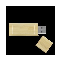 Pen Drive USB 16GB Bambú | Posterior | 35 x 14