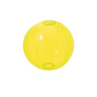 Pelota de playa publicitario transparente 28 cm Traslucido Amarillo