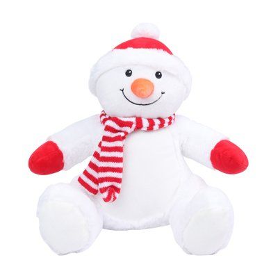 Peluche Muñeco de nieve con cremallera White