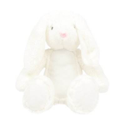 Peluche poliéster con vientre de felpa Blanco