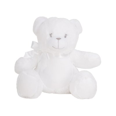 Peluche poliéster con vientre de felpa Blanco